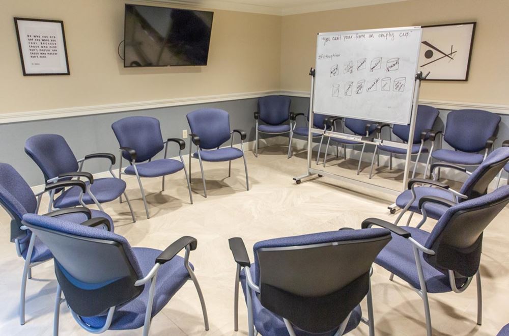 Millbury therapy group room